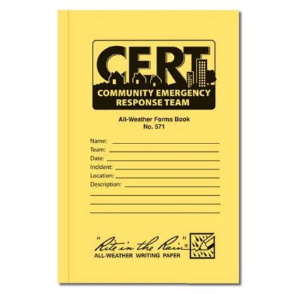10151 CERT All Weather Forms Book