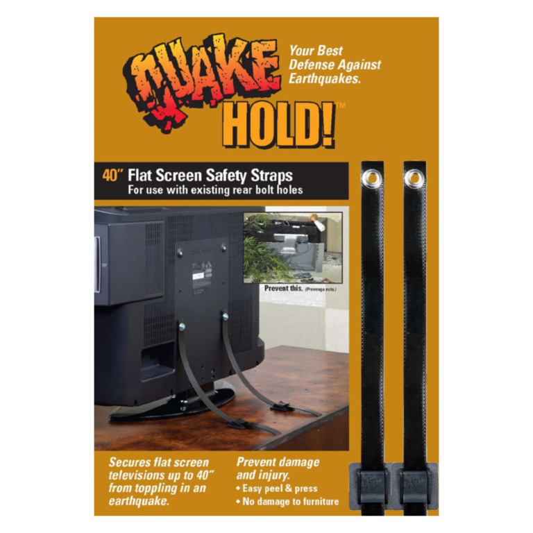 QuakeHold! Furniture Strap Earthquake Management