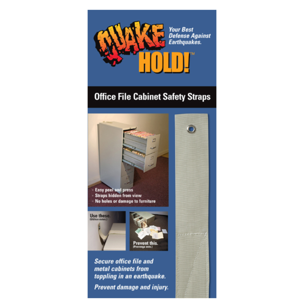 4740 QuakeHOLD! Office File Strap Earthquake Management